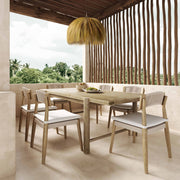 Gata - Outdoor Rectangular Dining Table - Light Teak - R&R Furniture Gallery (Fountain Valley, CA)