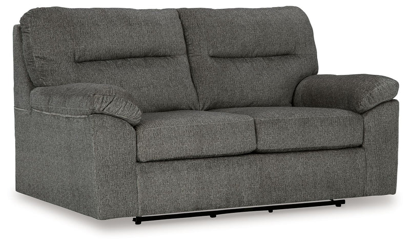 Bindura - Glider Loveseat - Mineral - R&R Furniture Gallery (Fountain Valley, CA)