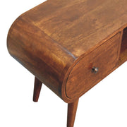 Solid Wood Circular TV Unit - R&R Furniture Gallery (Fountain Valley, CA)