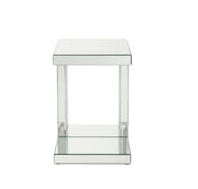 Nysa - 24" Accent Table - Mirrored & Faux Crystals Inlay - R&R Furniture Gallery (Fountain Valley, CA)
