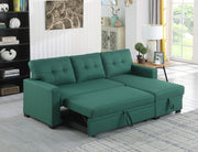 Upholstered Pull Out Sectional Sofa With Chaise - R&R Furniture Gallery (Fountain Valley, CA)