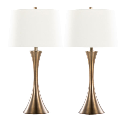 Lumi Source Lenuxe contemporary elegant table lamp set with sleek modern design, featuring two stylish lamps perfect for living spaces.