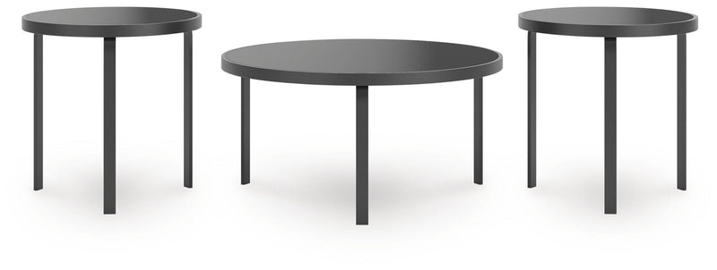 Dorylin - Occasional Table Set (Set of 3) - Black - R&R Furniture Gallery (Fountain Valley, CA)