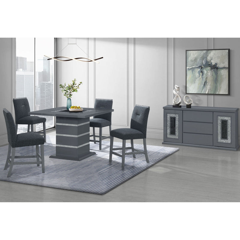 Ariya - Bar Stools (Set of 2) - Dark Gray - R&R Furniture Gallery (Fountain Valley, CA)