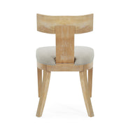 Contemporary Fabric Upholstered Side Dining Chairs Set With Curved Back - R&R Furniture Gallery (Fountain Valley, CA)