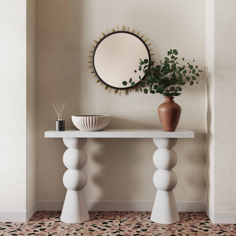Lupita - Console Table - White - R&R Furniture Gallery (Fountain Valley, CA)