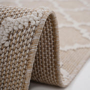 Guros - 6' X 9' Trellis Indoor / Outdoor Area Rug - Ivory - R&R Furniture Gallery (Fountain Valley, CA)