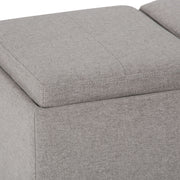 Avalon - Upholstered Storage Ottoman - R&R Furniture Gallery (Fountain Valley, CA)