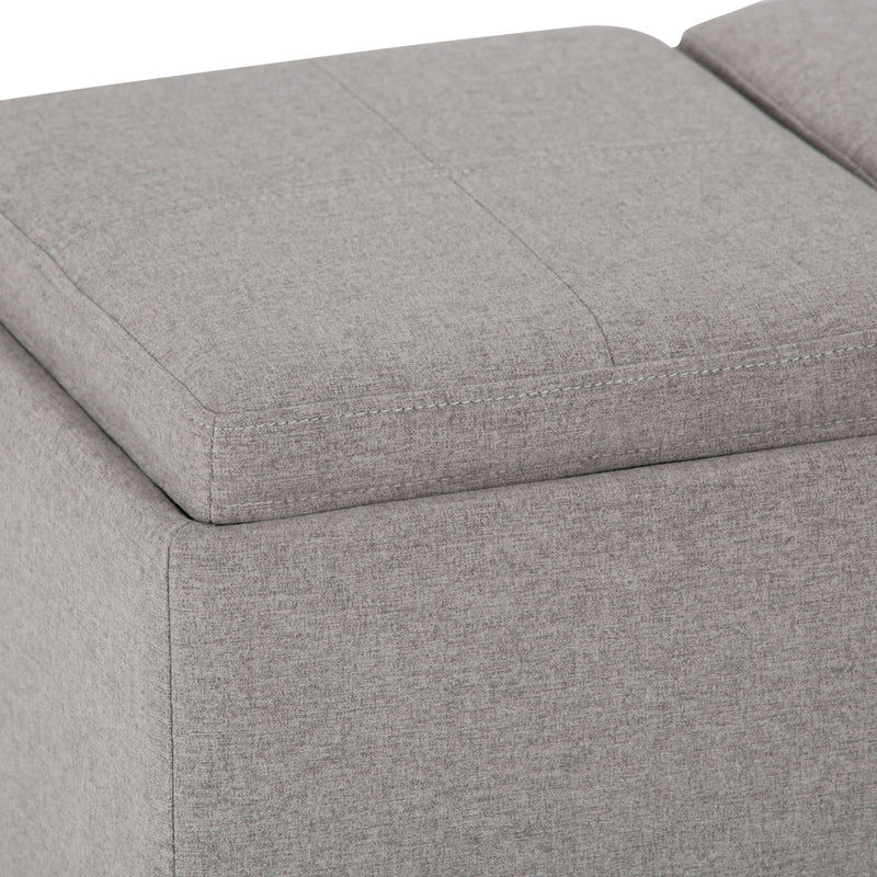 Avalon - Upholstered Storage Ottoman - R&R Furniture Gallery (Fountain Valley, CA)