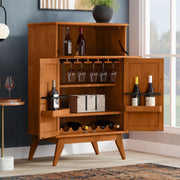 Draper - Mid Century Bar Cabinet - R&R Furniture Gallery (Fountain Valley, CA)