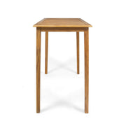 Outdoor Minimalist Acacia Wood Rectangle Bar Table - R&R Furniture Gallery (Fountain Valley, CA)