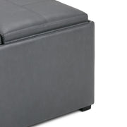 Avalon - Square Coffee Table, Storage Ottoman - R&R Furniture Gallery (Fountain Valley, CA)