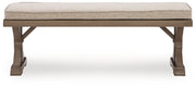 Laguna Heights - Bench With Cushion - Beige - R&R Furniture Gallery (Fountain Valley, CA)