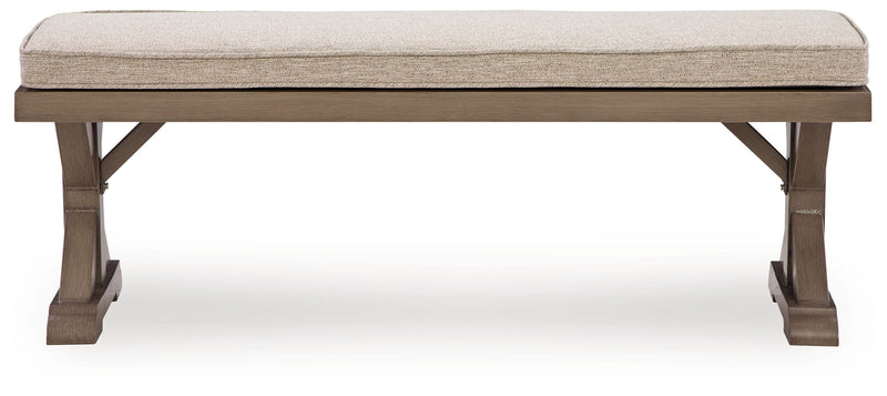Laguna Heights - Bench With Cushion - Beige - R&R Furniture Gallery (Fountain Valley, CA)
