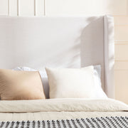 Hayden - Upholstered Wingback Bed With Tall Headboard - R&R Furniture Gallery (Fountain Valley, CA)