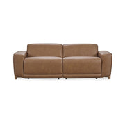 Kadon - Leather Power Recliner Sofa - Tan - R&R Furniture Gallery (Fountain Valley, CA)