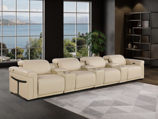 1126 - 7-Piece Modular Power Reclining Sofa In With 4 Power Recliners & Power Headrests - R&R Furniture Gallery (Fountain Valley, CA)