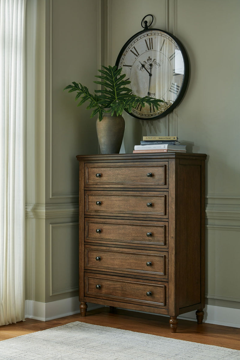 Sturlayne - Five Drawer Chest - Brown - R&R Furniture Gallery (Fountain Valley, CA)