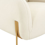 Kandra - Shearling Accent Chair - Cream - R&R Furniture Gallery (Fountain Valley, CA)