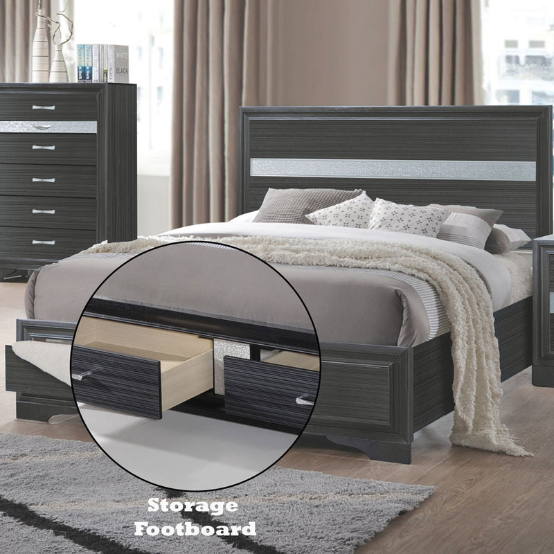 Naima - Bed w/Storage - R&R Furniture Gallery (Fountain Valley, CA)