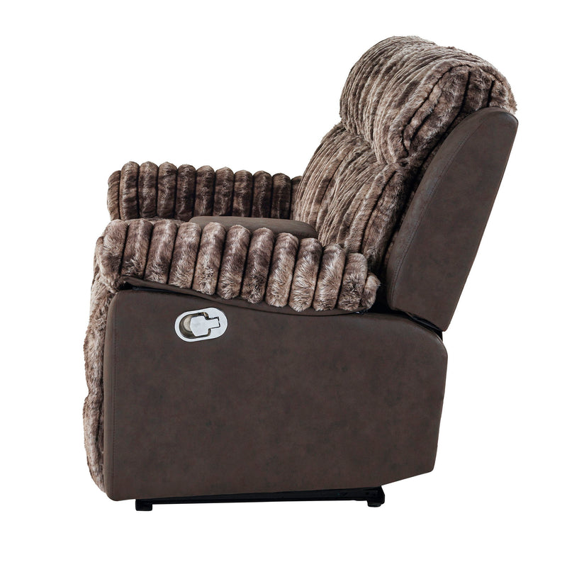 Bruni - Console Reclining Loveseat With Manual Recline - R&R Furniture Gallery (Fountain Valley, CA)