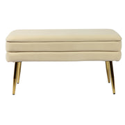 Ziva - Velvet Storage Bench - R&R Furniture Gallery (Fountain Valley, CA)