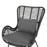 Modern Aesthetic Outdoor Rattan Accent Chair With Metal Legs - R&R Furniture Gallery (Fountain Valley, CA)