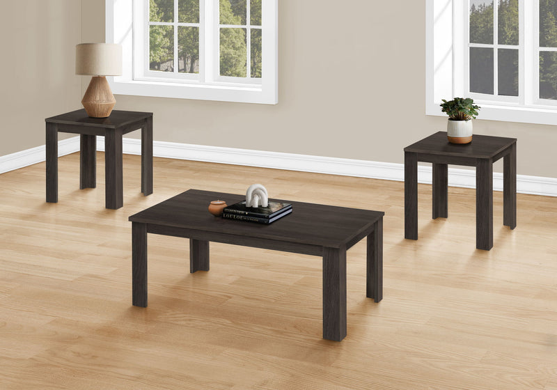 Table Set, Coffee, End, Side, Accent For Living Room, Transitional (Set of 3) - Oak - R&R Furniture Gallery (Fountain Valley, CA)
