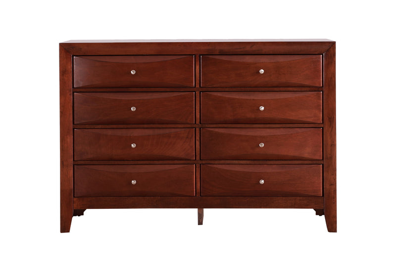 Marilla dresser by Glory Furniture, showcasing a stylish wooden dresser with multiple drawers and modern design.