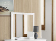 Glory Furniture traditional wall mirror with a sleek frame, suitable for any space, showcasing a clear reflective surface.