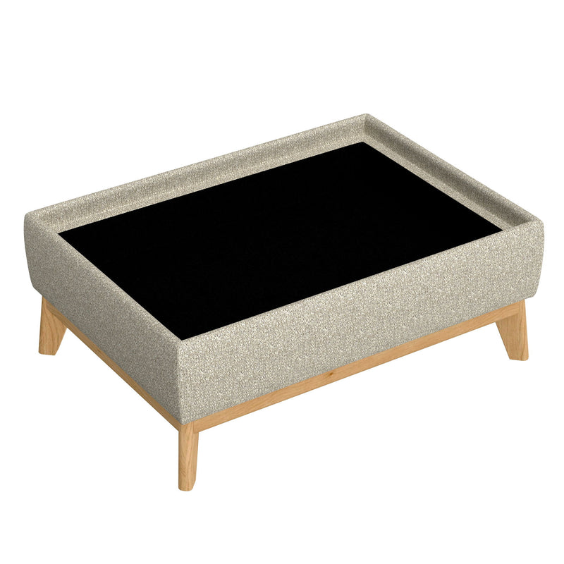 Reversible Tray Ottoman - Tan - R&R Furniture Gallery (Fountain Valley, CA)