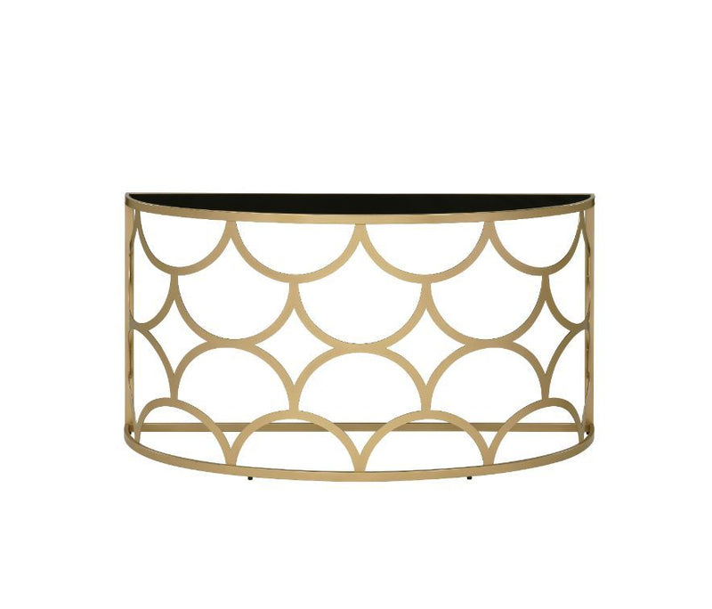Altus - Console Table - Gold - R&R Furniture Gallery (Fountain Valley, CA)