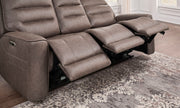 Parker Living Lawson power reclining 3-piece sofa set with plush cushions and modern design for living room comfort.