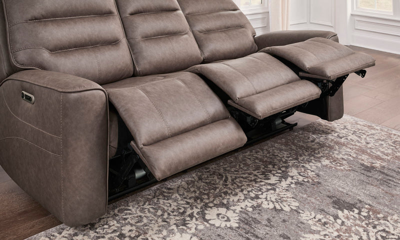 Parker Living Lawson power reclining 3-piece sofa set with plush cushions and modern design for living room comfort.