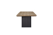 Double Pedestal Table Latte - Light Brown - R&R Furniture Gallery (Fountain Valley, CA)