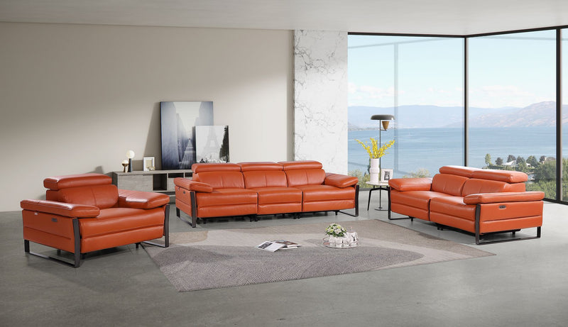 1246 - Modular Power Triple Reclining Sofa, Loveseat, And Chair Set With Power Headrests - R&R Furniture Gallery (Fountain Valley, CA)