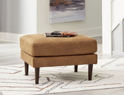 Telora - Ottoman - Caramel - R&R Furniture Gallery (Fountain Valley, CA)