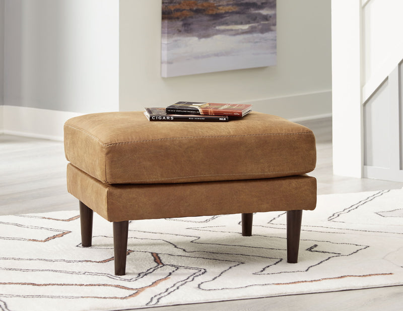 Telora - Ottoman - Caramel - R&R Furniture Gallery (Fountain Valley, CA)