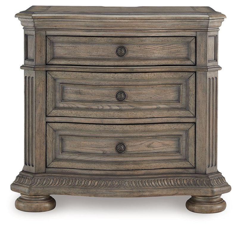 Ardenfield - Three Drawer Night Stand - Light Brown - R&R Furniture Gallery (Fountain Valley, CA)