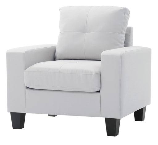 Glory Furniture accent club chair for relaxation with plush cushioning and stylish design, ideal for living rooms or relaxing spaces.