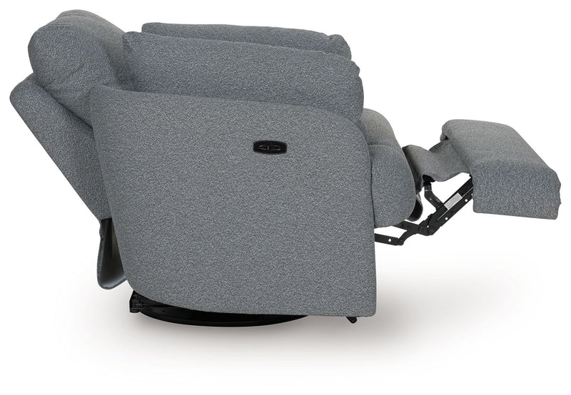 Alainmont Next-Gen Nuvella - Swivel Power Recliner - R&R Furniture Gallery (Fountain Valley, CA)
