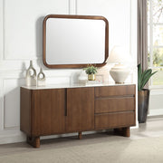 Harvey - Accent Mirror - Walnut - R&R Furniture Gallery (Fountain Valley, CA)