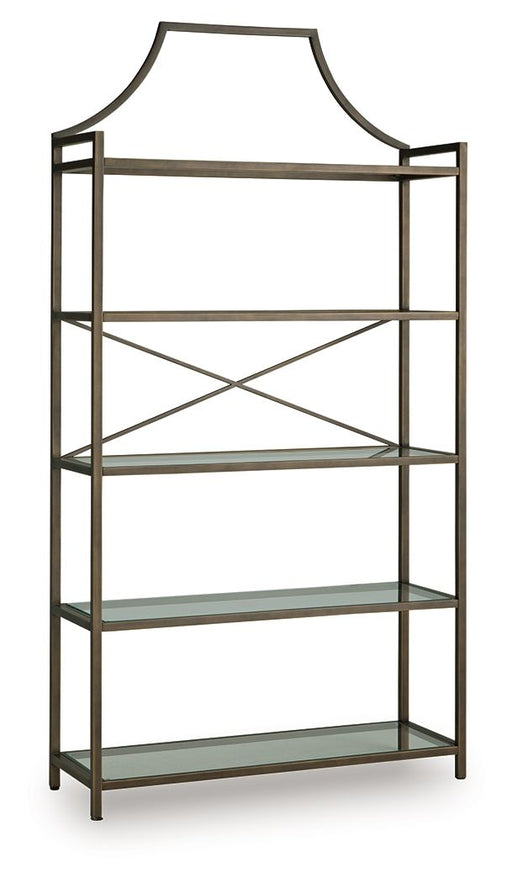 Bernonly - Bookcase - Antique Bronze Finish - R&R Furniture Gallery (Fountain Valley, CA)