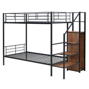 Bunk Bed With Lateral Storage Ladder And Wardrobe - R&R Furniture Gallery (Fountain Valley, CA)