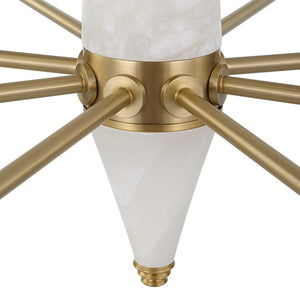 Gathering - 8 Light Chandelier - Brass
