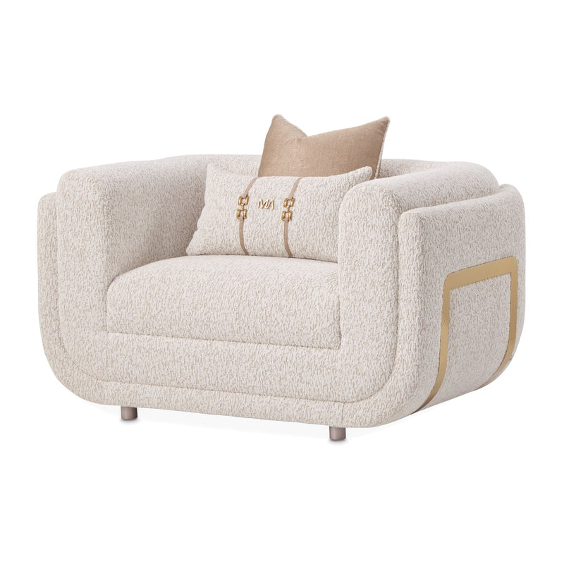 Savannah Breeze - Matching Chair - Cashmere / Gold - R&R Furniture Gallery (Fountain Valley, CA)
