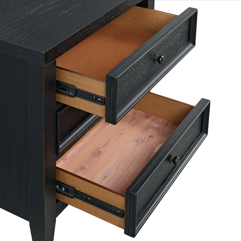 3 Drawer Nightstand With USB Charging Port - R&R Furniture Gallery (Fountain Valley, CA)