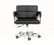 Craig Modern Black Bonded Leather Office Chair — view 2