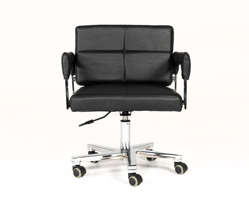 Craig Modern Black Bonded Leather Office Chair — view 2