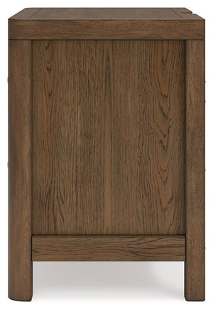 Cabalynn - Two Drawer Night Stand - Light Brown - R&R Furniture Gallery (Fountain Valley, CA)